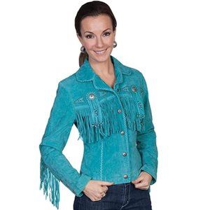 Women's Suede Leather Fringe Jacket